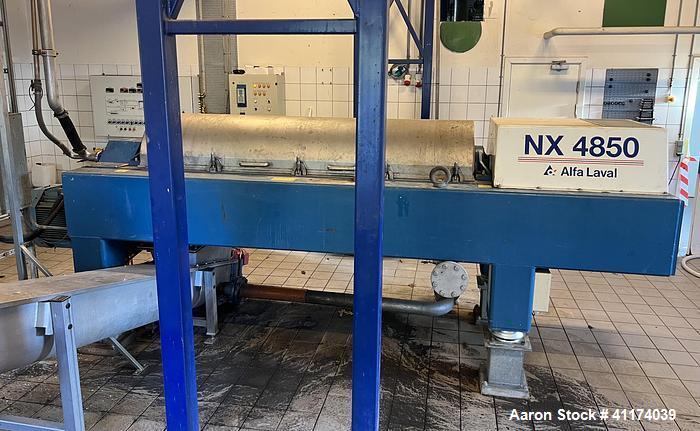 Used Alfa Laval DSNX-4850 Solid Bowl Decanter Centrifuge