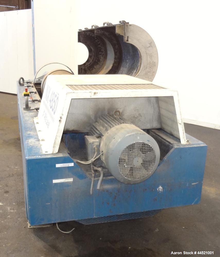 Used Alfa Laval DSNX-4850 Solid Bowl Decanter Centrifuge.  AISI 316 (1.4401) Stainless steel construction on product contact parts.  Max bowl speed 3650 rpm, 2 phase, 18.8" diameter x 80.1" straight ...