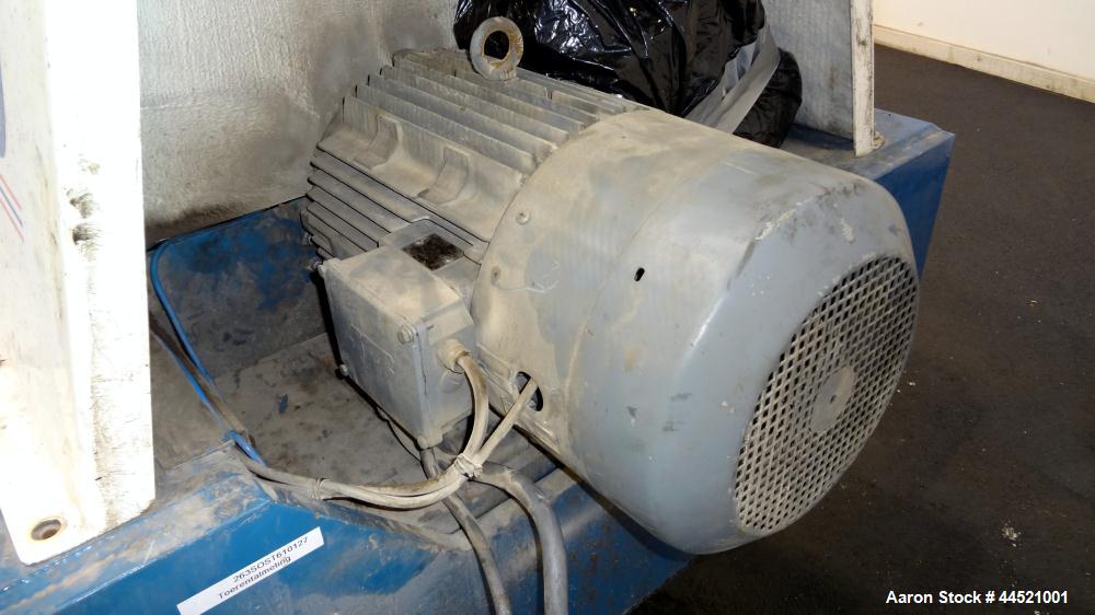 Used Alfa Laval DSNX-4850 Solid Bowl Decanter Centrifuge.  AISI 316 (1.4401) Stainless steel construction on product contact parts.  Max bowl speed 3650 rpm, 2 phase, 18.8" diameter x 80.1" straight ...