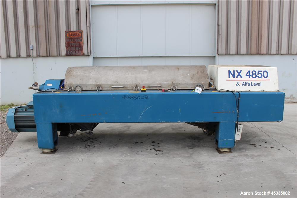 Used Alfa Laval DSNX-4850 Solid Bowl Decanter Centrifuge