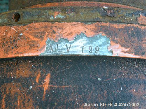 Used Alfa Laval FPNX-418B-31 Solid Bowl Decanter Centrifuge, 316 stainless steel construction (product contact areas), maximum bowl speed 3250 rpm, double row of lined cake discharge ports, 110 mm si...