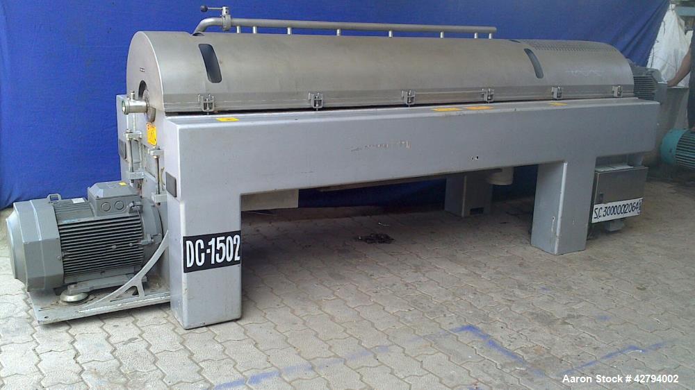 Used Alfa Laval FOODEC 310 Solid Bowl Decanter Centrifuge