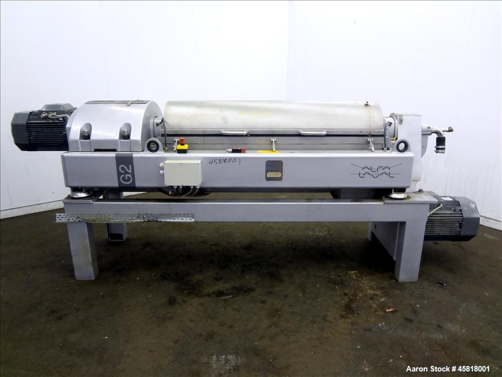 Used Alfa Laval Aldec G2-40 Solid Bowl Decanter Centrifuge