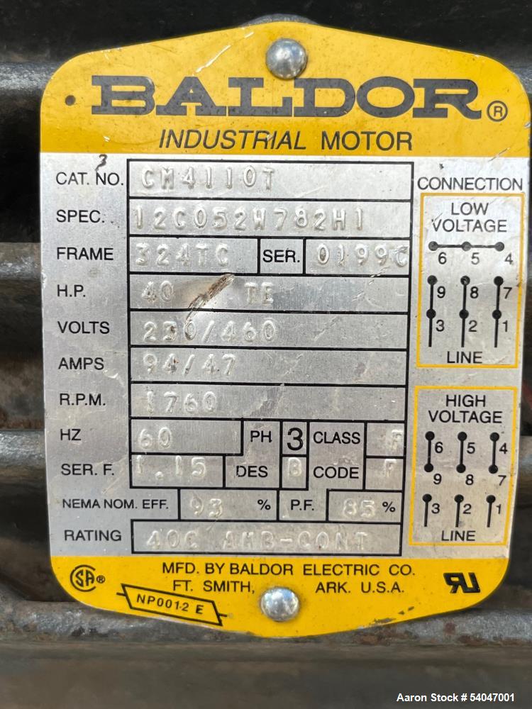 Used Alfa Laval Aldec-G2-40 Solid Bowl Decanter Centrifuge – 316SS, 4000 RPM, 40 HP, Wastewater Application