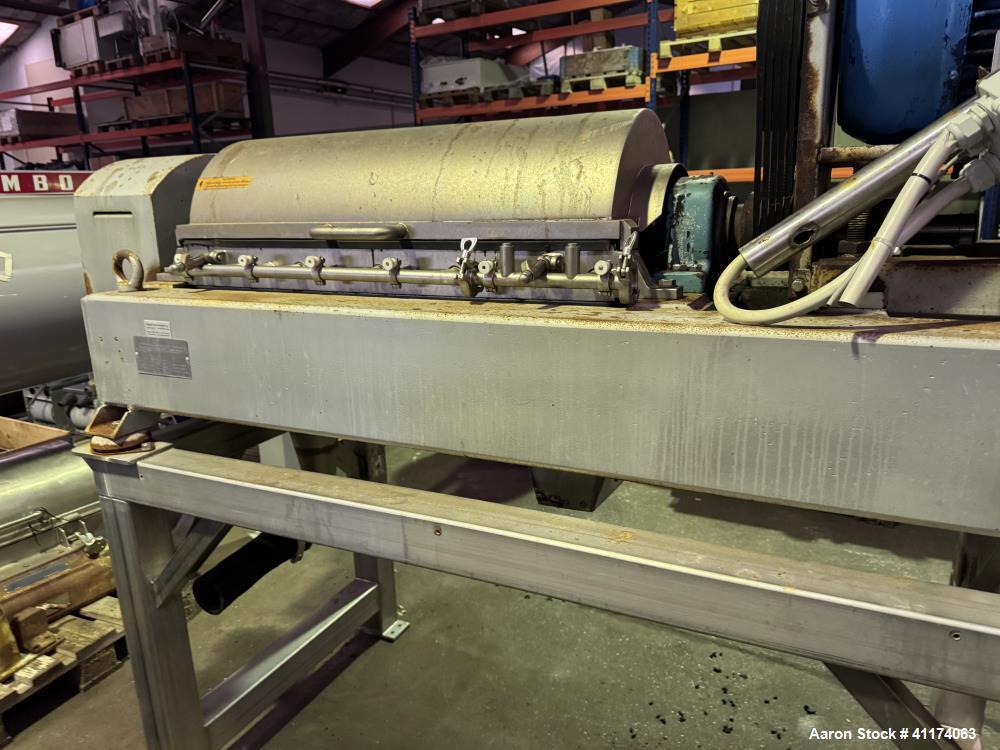 Used – Alfa Laval MRNX 414B-31G Solid Bowl Decanter Centrifuge – 316 SS, Food-Grade
