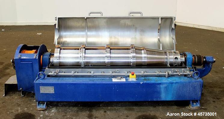 Used Alfa Laval MRNX-418B-31 Solid Bowl Decanter Centrifuge.