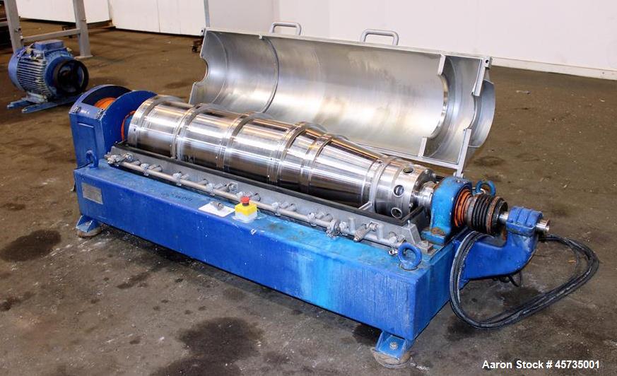 Used Alfa Laval MRNX-418B-31 Solid Bowl Decanter Centrifuge.