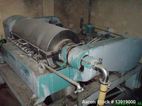 Used Stainless Steel Alfa Laval Solid Bowl Decanter Centrifuge