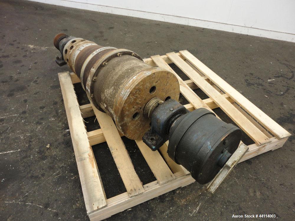 Used Alfa Laval NX-314 Solid Bowl Decanter Centrifuge Rotating Assembly. 316 Stainless steel construction product contact areas. Maximum bowl speed 3250 rpm, 110mm single lead conveyor with welded ha...