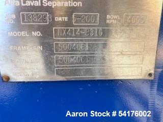 Used Alfa Laval NX-414-B-31G Solid Bowl Decanter Centrifuge – Stainless Steel