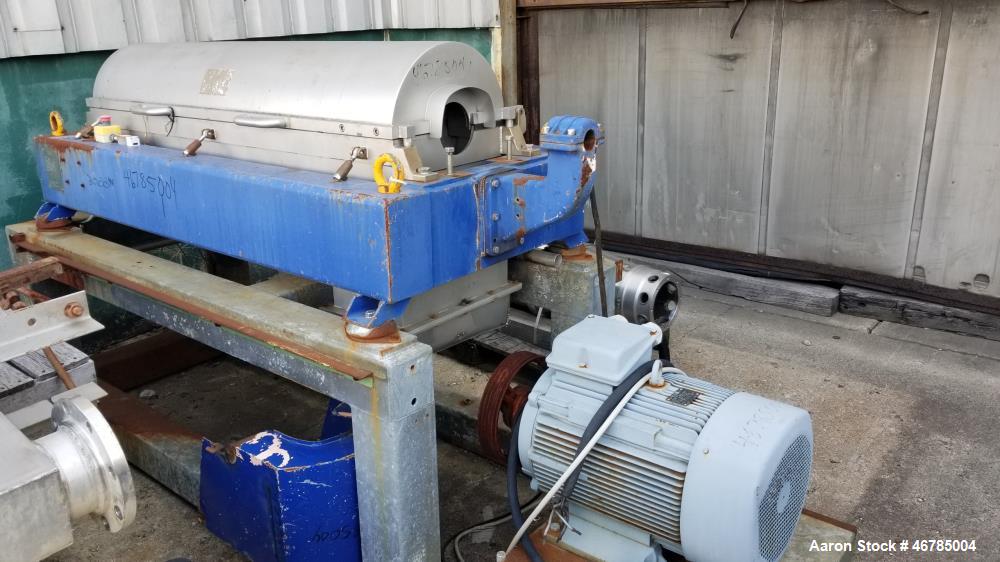 Used Alfa Laval AVNX-418B-11G (Three-Phase) Solid Bowl Decanter Centrifuge.