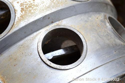 Used Alfa Laval NX-418S-31 Solid Bowl Decanter Centrifuge. 316 Stainless steel construction on product contact parts. Max bowl speed 4000 rpm, 3 phase, 2 ¾" (70 mm) single lead conveyor with welded h...
