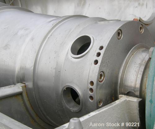 USED: Alfa Laval NX-418-B11G (2/3 phase) solid bowl decanter centrifuge. 316 stainless steel construction on product contact areas, max speed 4000 rpm, approximate 3" single lead conveyor with welded...