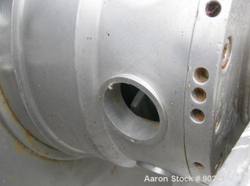 USED: Alfa Laval NX-418-B11G (2/3 phase) solid bowl decanter centrifuge. 316 stainless steel construction on product contact areas, max speed 4000 rpm, approximate 3" single lead conveyor with welded...