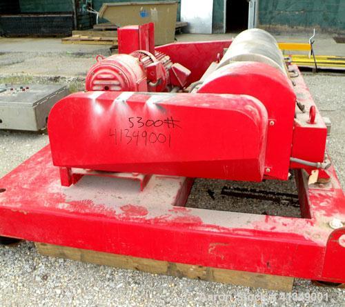 Used Alfa Laval NX-418S-31G Solid Bowl Decanter Centrifuge, 2 phase or 3 phase separation design (presently has plugs in the 3rd phase ports, just requires screw-in 3rd phase regulating tubes), 316 s...