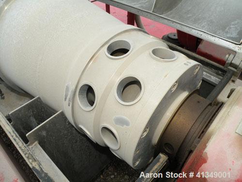 Used Alfa Laval NX-418S-31G Solid Bowl Decanter Centrifuge, 2 phase or 3 phase separation design (presently has plugs in the 3rd phase ports, just requires screw-in 3rd phase regulating tubes), 316 s...