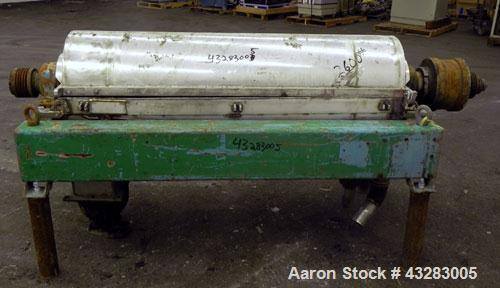 Used Stainless Steel Alfa Laval Solid Bowl Decanter Centrifuge, Model NX-418