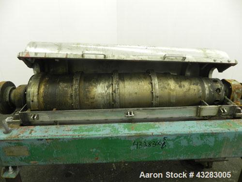 Used Stainless Steel Alfa Laval Solid Bowl Decanter Centrifuge, Model NX-418