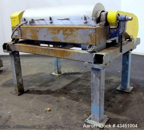 Used Stainless Steel Alfa Laval Solid Bowl Decanter Centrifuge, NX-418 
