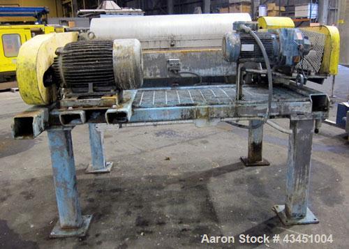 Used Stainless Steel Alfa Laval Solid Bowl Decanter Centrifuge, NX-418 