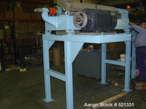 Unused-RECONDITIONED: Alfa Laval NX-418 solid bowl decanter centrifuge, stainless steel construction on product contact areas. Max bowl speed 4000 rpm, single lead conveyor with welded hardfacing, do...