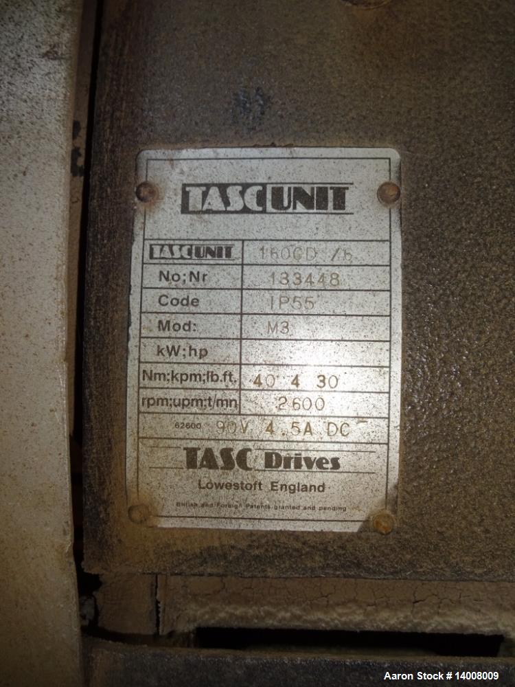 Used Alfa Laval NX-420 Solid Bowl Decanter Centrifuge. 316 Stainless steel on product contact parts. 3-1/2" pitch. Maximum bowl speed 4000 rpm. Bowl diameter 8.3/13.8" (210/353 mm). Driven by a 15kw,...