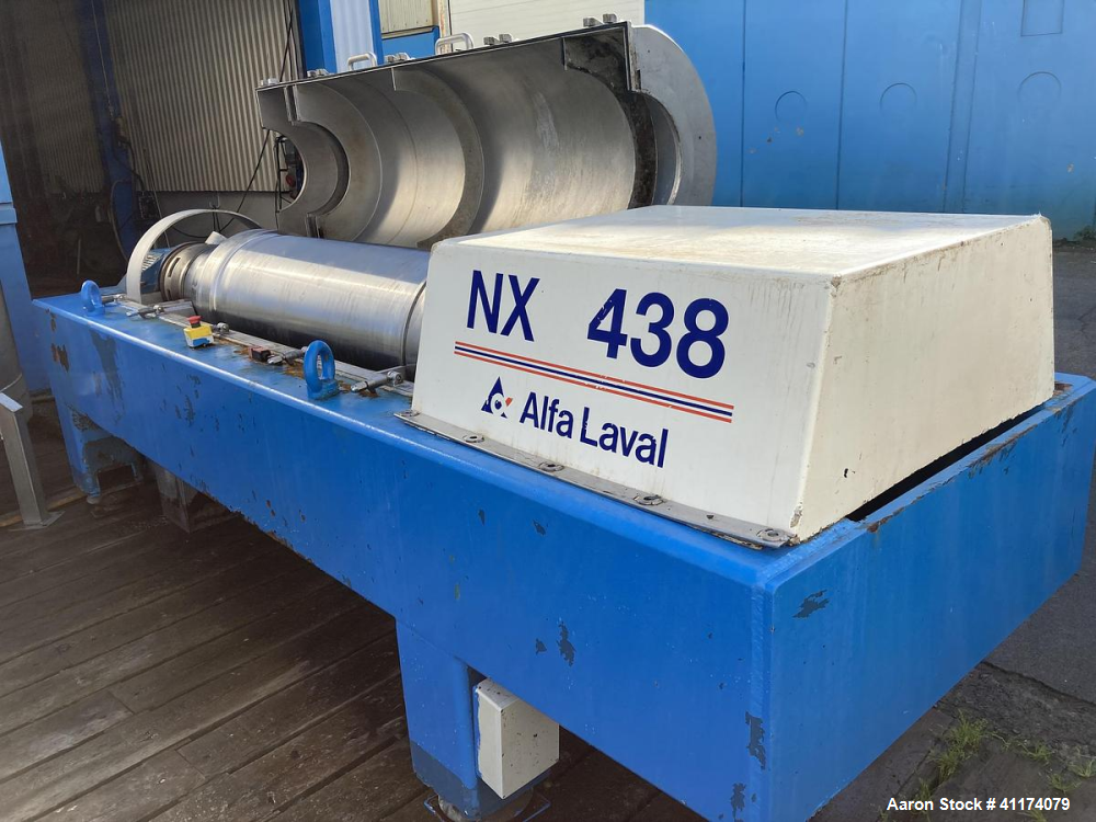 Used Alfa Laval NX 438B-31G Solid Bowl Decanter Centrifuge – 316 SS High-Speed Separation System