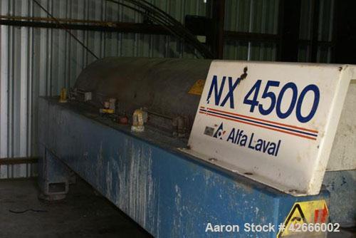 Used- Stainless Steel Alfa Laval Solid Bowl Decanter, NX-4550