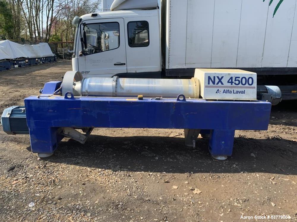Used Alfa Laval DSNX 4555 Decanter Centrifuge – 316 Stainless Steel Solid Bowl System for Industrial Sludge Dewatering