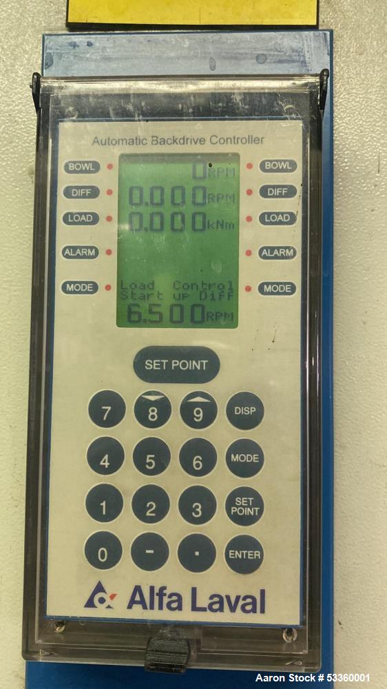 Alfa Laval NX-4850 Solid Bowl Decanter Centrifuge.