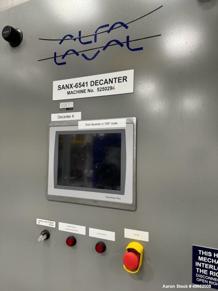 Used - Alfa Laval NX-6541 "Sanx" solid bowl decanter centrifuge