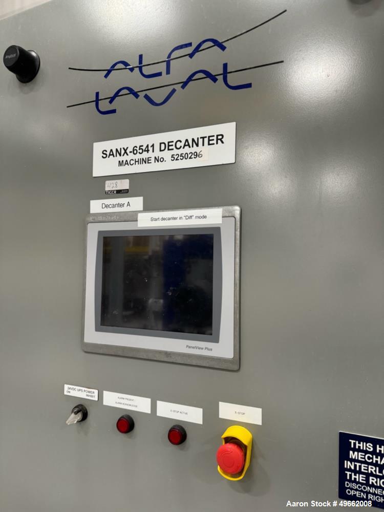 Rebuilt: Alfa Laval NX-6541 "Sanx" solid bowl decanter centrifuge