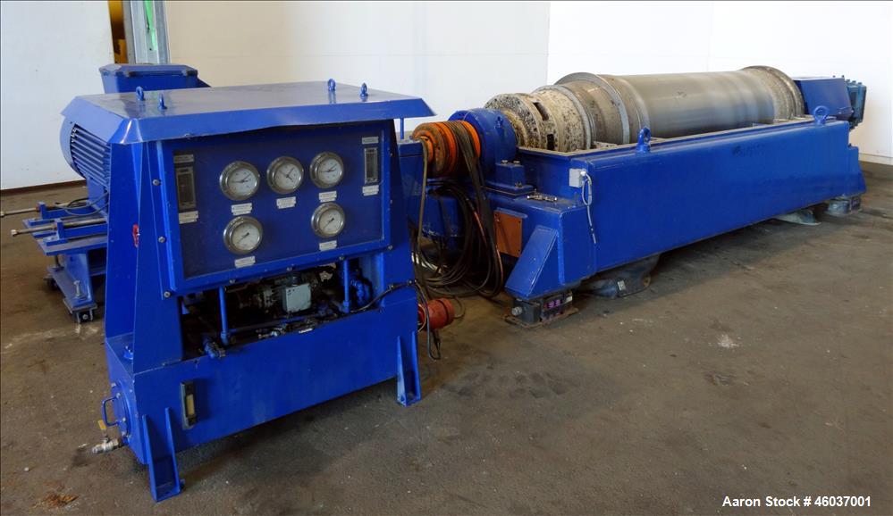 Used Alfa Laval Sharples NX-7050 (same as a PM-75000) Super-D-Canter Centrifuge (dry solids design). 316/317 Stainless steel/ 2205 duplex construction (product contact areas). Maximum bowl speed 2700...