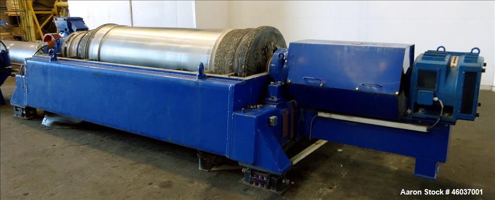 Used Alfa Laval Sharples NX-7050 (same as a PM-75000) Super-D-Canter Centrifuge (dry solids design). 316/317 Stainless steel/ 2205 duplex construction (product contact areas). Maximum bowl speed 2700...