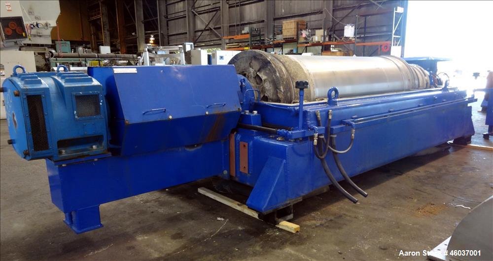 Used Alfa Laval Sharples NX-7050 (same as a PM-75000) Super-D-Canter Centrifuge (dry solids design). 316/317 Stainless steel/ 2205 duplex construction (product contact areas). Maximum bowl speed 2700...