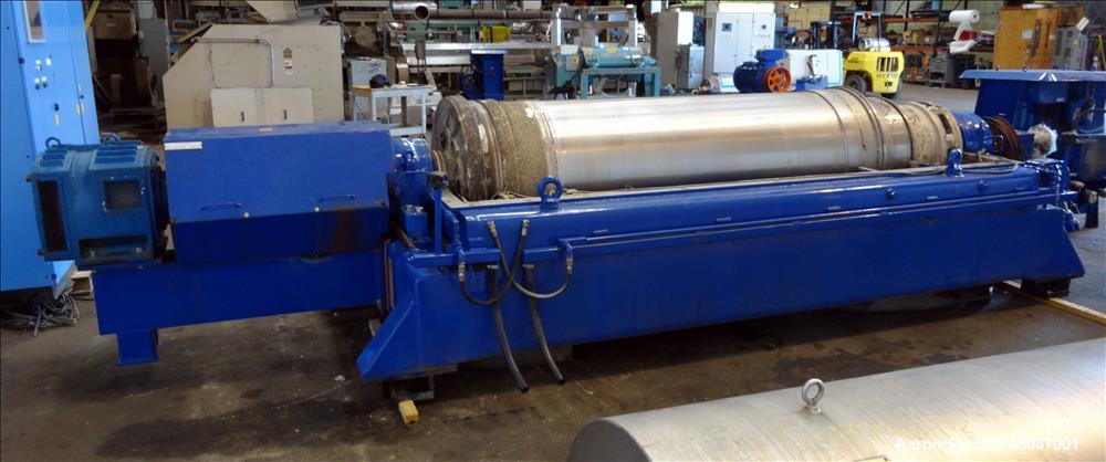 Used Alfa Laval Sharples NX-7050 (same as a PM-75000) Super-D-Canter Centrifuge (dry solids design). 316/317 Stainless steel/ 2205 duplex construction (product contact areas). Maximum bowl speed 2700...