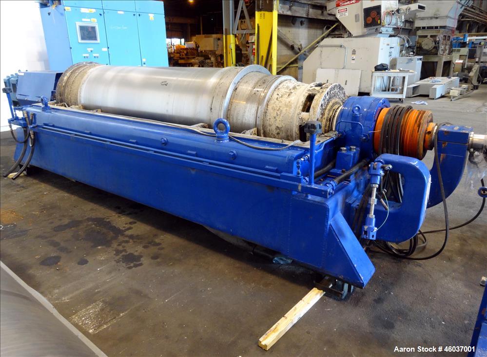 Used Alfa Laval Sharples NX-7050 (same as a PM-75000) Super-D-Canter Centrifuge (dry solids design). 316/317 Stainless steel/ 2205 duplex construction (product contact areas). Maximum bowl speed 2700...