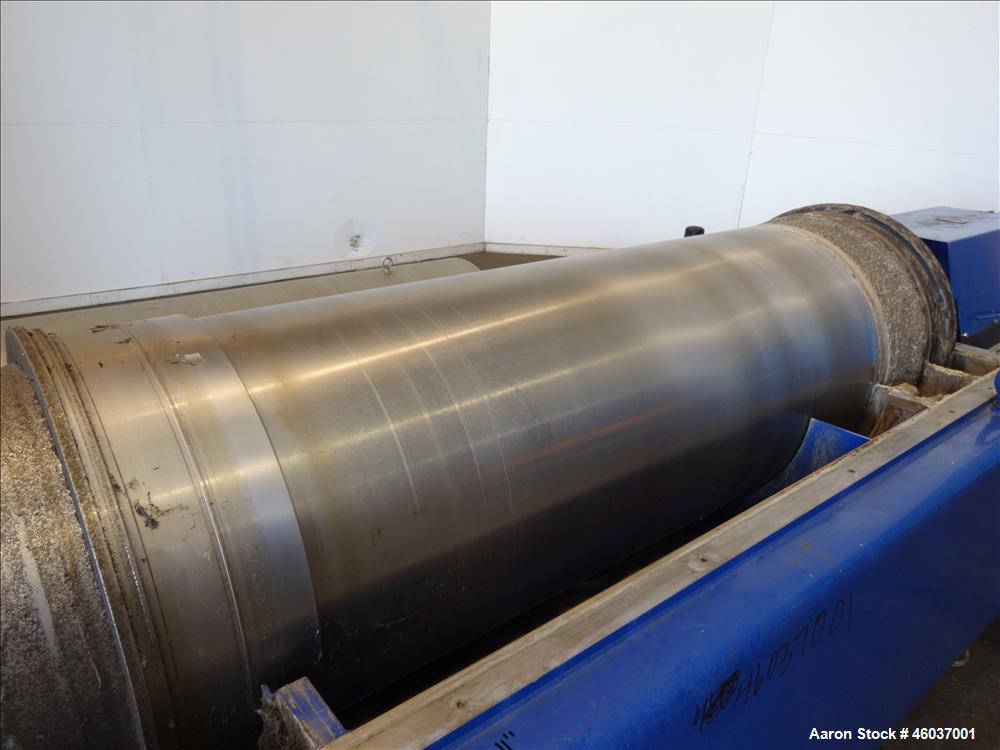 Used Alfa Laval Sharples NX-7050 (same as a PM-75000) Super-D-Canter Centrifuge (dry solids design). 316/317 Stainless steel/ 2205 duplex construction (product contact areas). Maximum bowl speed 2700...