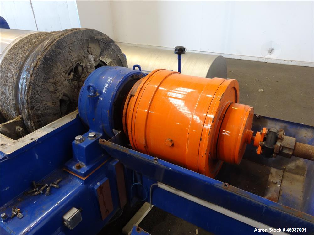 Used Alfa Laval Sharples NX-7050 (same as a PM-75000) Super-D-Canter Centrifuge (dry solids design). 316/317 Stainless steel/ 2205 duplex construction (product contact areas). Maximum bowl speed 2700...