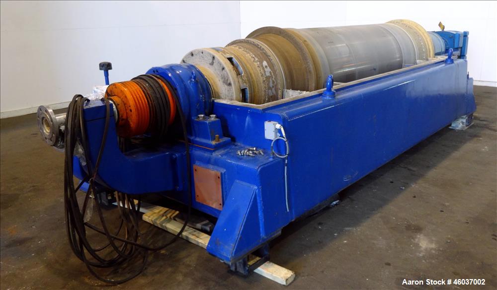 Used Alfa Laval Sharples NX-7050 (same as a PM-75000) Super-D-Canter Centrifuge (dry solids design). 316/317 Stainless steel/ 2205 duplex construction (product contact areas). Maximum bowl speed 2700...