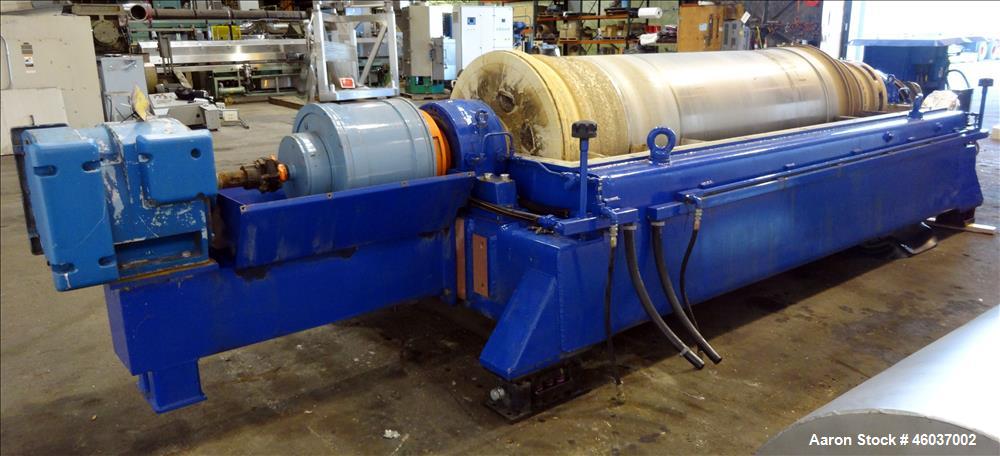 Used Alfa Laval Sharples NX-7050 (same as a PM-75000) Super-D-Canter Centrifuge (dry solids design). 316/317 Stainless steel/ 2205 duplex construction (product contact areas). Maximum bowl speed 2700...