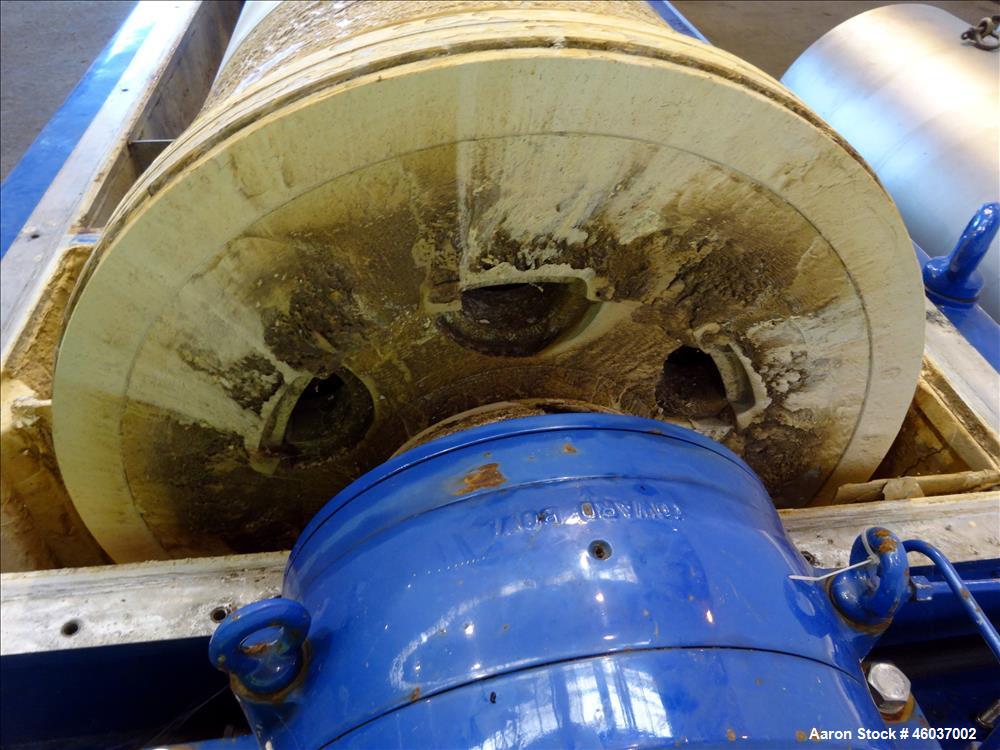 Used Alfa Laval Sharples NX-7050 (same as a PM-75000) Super-D-Canter Centrifuge (dry solids design). 316/317 Stainless steel/ 2205 duplex construction (product contact areas). Maximum bowl speed 2700...