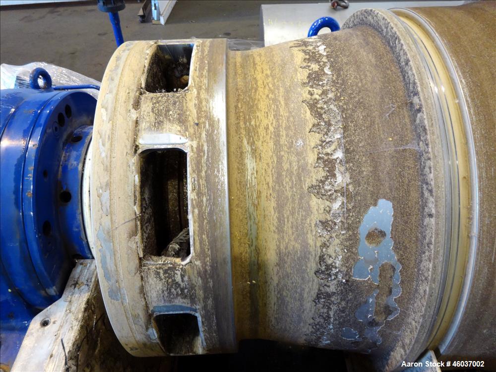 Used Alfa Laval Sharples NX-7050 (same as a PM-75000) Super-D-Canter Centrifuge (dry solids design). 316/317 Stainless steel/ 2205 duplex construction (product contact areas). Maximum bowl speed 2700...