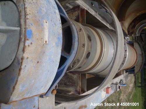 Used Alfa Laval NX-934 (3 phase) Solid Bowl Decanter Centrifuge.  Stainless steel construction (product contact areas), max bowl speed 3250 rpm, three phase separation (liquid/liquid/solids) design, ...