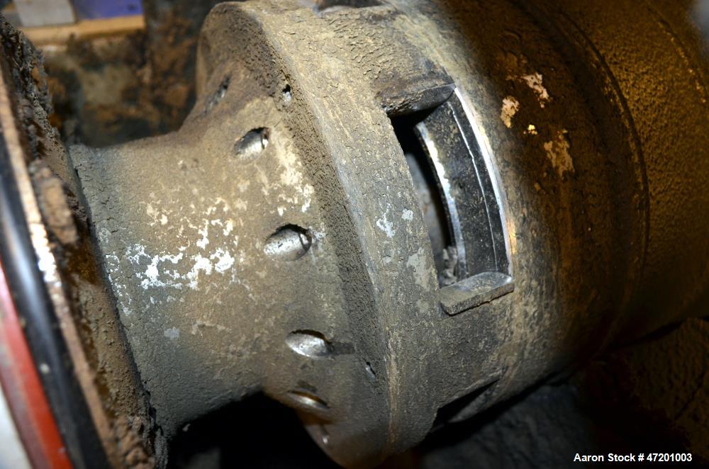 Used Alfa Laval NX3651B-31G Decanter Centrifuge. 316 Stainless steel product contact areas. Maximum bowl speed 4200 rpm, approximate 6" single lead conveyor, single row of lined cake discharge ports,...