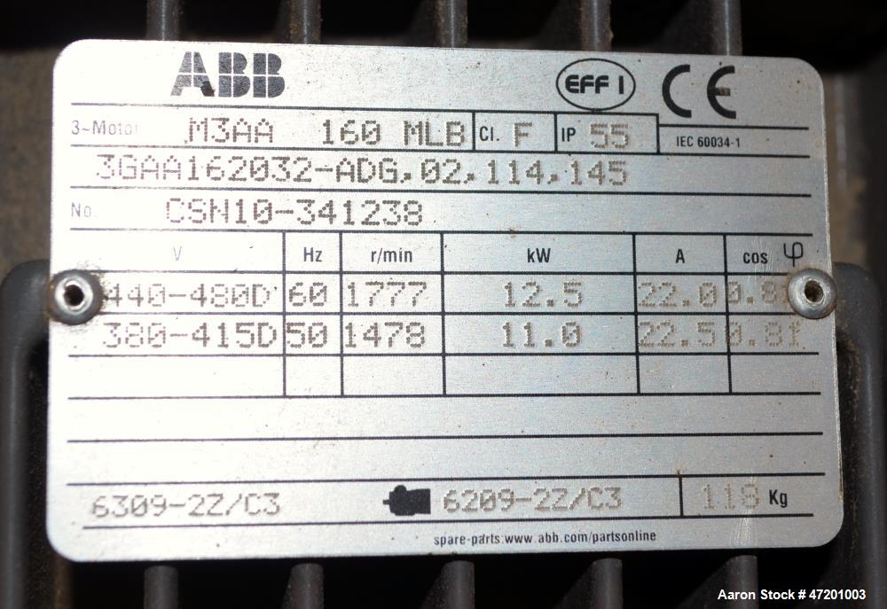 Used Alfa Laval NX3651B-31G Decanter Centrifuge. 316 Stainless steel product contact areas. Maximum bowl speed 4200 rpm, approximate 6" single lead conveyor, single row of lined cake discharge ports,...