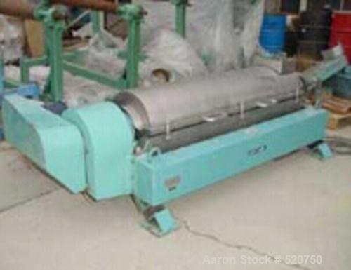 Unused-UNUSED: Alfa Laval decanter type NX418B-31G. Material of constructionis stainless steel on product contact parts. 4-1/4" (110mm) pitch onthe hard surfaced conveyor. 45 hp/30 kw main drive moto...