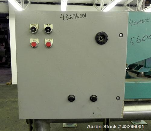 Used Alfa Laval NX-418S-31G (2 or 3 phase design) Solid Bowl Decanter Centrifuge. 316 Stainless steel construction on product contact areas, maximum bowl speed 4000 rpm, 70 mm single lead conveyor, s...
