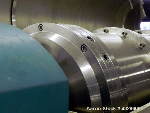 Used Alfa Laval NX-418S-31G (2 or 3 phase design) Solid Bowl Decanter Centrifuge. 316 Stainless steel construction on product contact areas, maximum bowl speed 4000 rpm, 70 mm single lead conveyor, s...