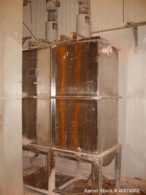 Used Alfa Laval Sharples P-3400 Super-D-Canter Centrifuge, Model P-3400 VME. Steel base, control panel, 500 gallon holding tank with two pumps. Mfg 2001.